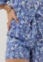 Fabienne Chapot high waist wide leg broek Olivia met all over print blauw - Thumbnail 4