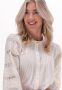 Fabienne Chapot semi-transparante blouse Vreni met open detail gebroken wit - Thumbnail 5