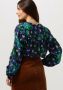 Fabienne Chapot blouse Frida met all over print zwart groen blauw - Thumbnail 6