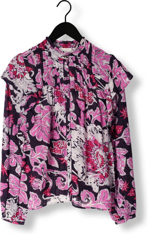 Fabienne Chapot blouse Bibi met all over print en ruches roze - Foto 5