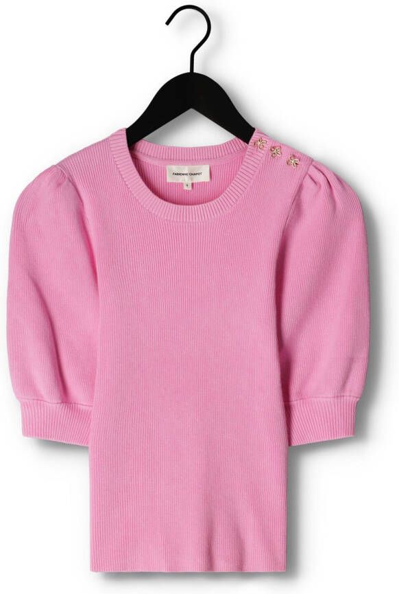 Fabienne Chapot Roze Trui Lillian Short Sleeve Pullover 202