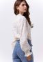 Fabienne Chapot blouse Joan met 3D applicatie gebroken wit - Thumbnail 4