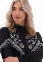 Fabienne Chapot blousejurk Daila met borduursels zwart - Thumbnail 5
