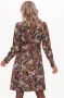 Fabienne Chapot Korte jurk met V-hals en decoratieve knopen Multicolor Dames - Thumbnail 4