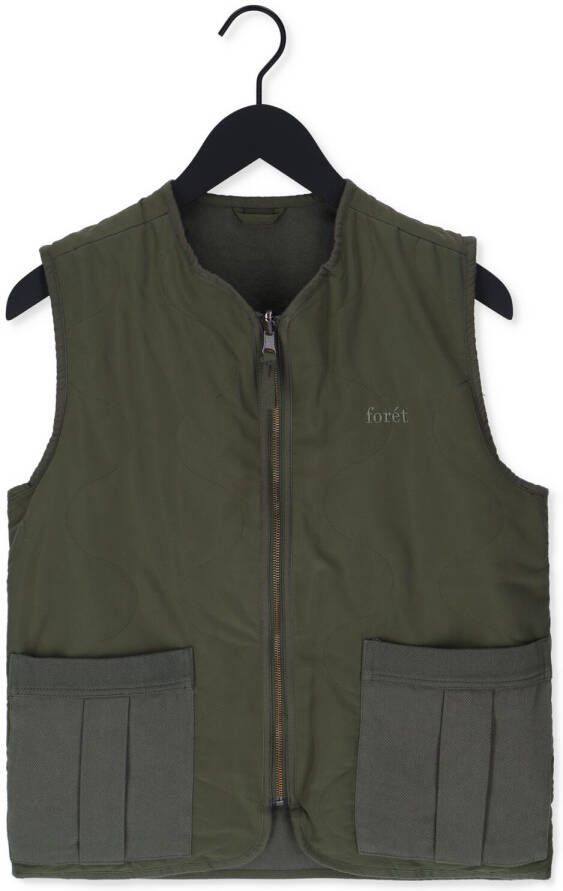 Forét Donkergroene Bodywarmer Trouwel