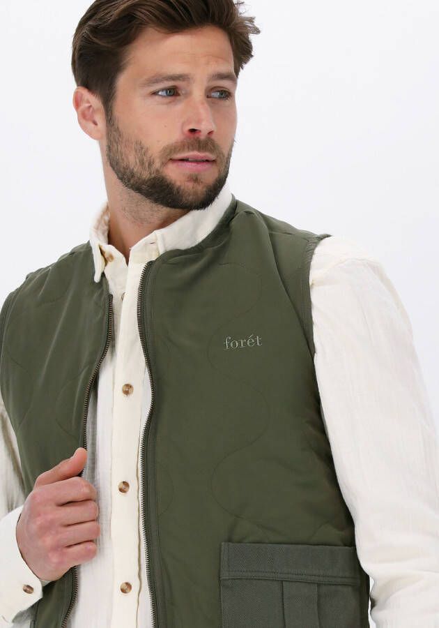 Forét Donkergroene Bodywarmer Trouwel