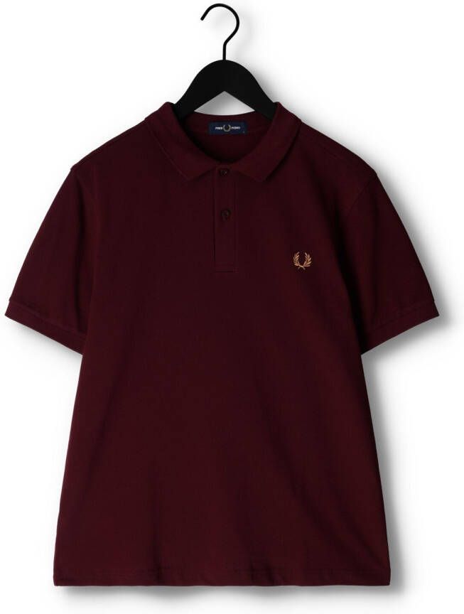 Fred Perry Bordeaux Polo Plain Shirt