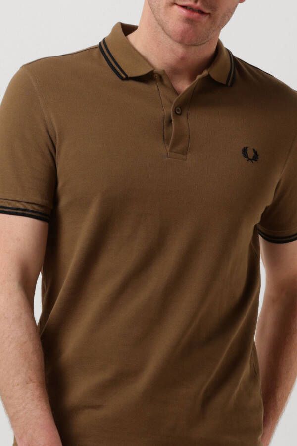 Fred Perry Camel Polo Twin Tipped Shirt
