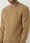 Fred Perry Camel Sweater Crew Neck Sweatshirt - Thumbnail 4