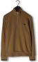 Fred Perry Camel Sweater Half Zip Sweatshirt - Thumbnail 5