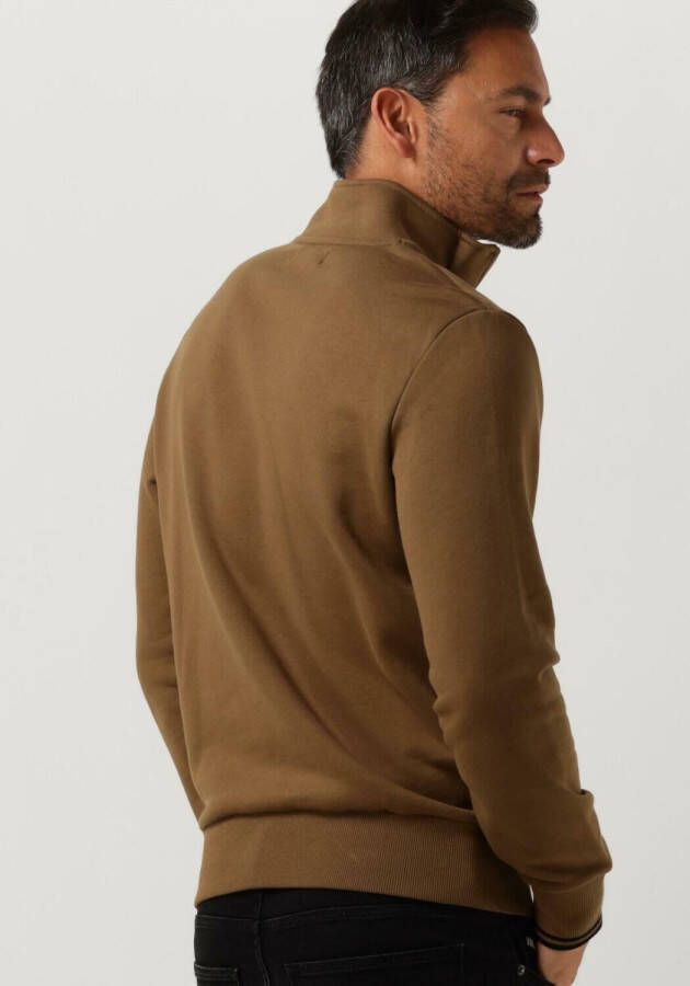 Fred Perry Camel Sweater Half Zip Sweatshirt