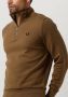 Fred Perry Camel Sweater Half Zip Sweatshirt - Thumbnail 7