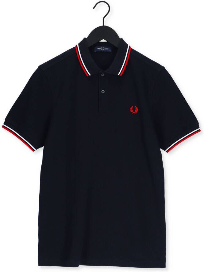 FRED PERRY Heren Polo's & T-shirts Twin Tipped Shirt Donkerblauw