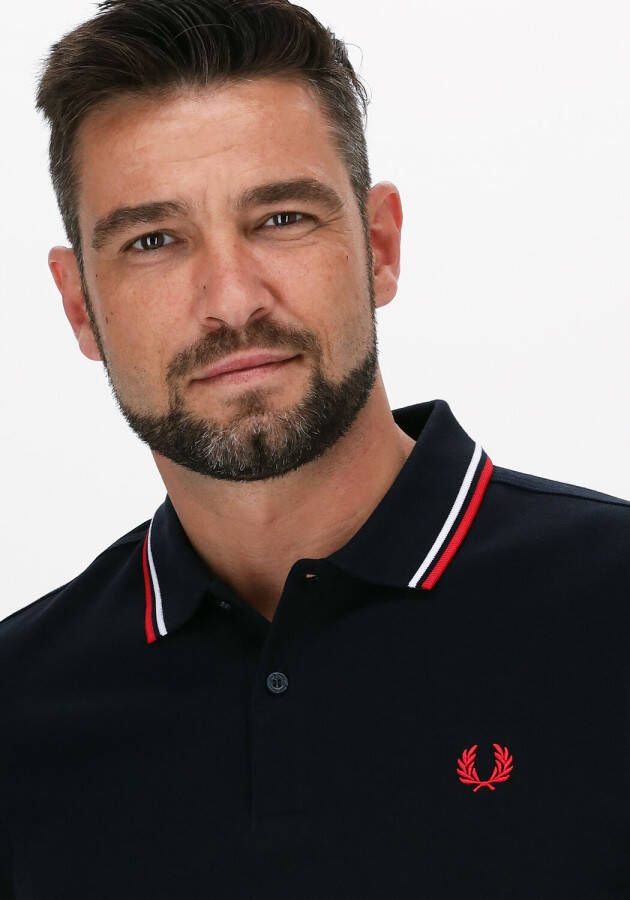 FRED PERRY Heren Polo's & T-shirts Twin Tipped Shirt Donkerblauw