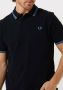 FRED PERRY Heren Polo's & T-shirts Twin Tipped Shirt Donkerblauw - Thumbnail 4