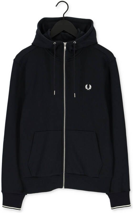 FRED PERRY Heren Truien & Vesten Hooded Zip Through Sweatshirt Donkerblauw