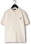 FRED PERRY Heren Polo's & T-shirts Plain Shirt Ecru - Thumbnail 4