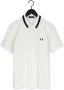 Fred Perry Gebroken Wit Polo Medal Stripe Polo Shirt - Thumbnail 3