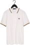 Fred Perry Gebroken Wit Polo Twin Tipped Shirt - Thumbnail 4