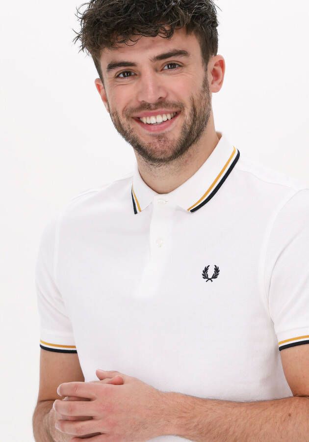 Fred Perry Gebroken Wit Polo Twin Tipped Shirt