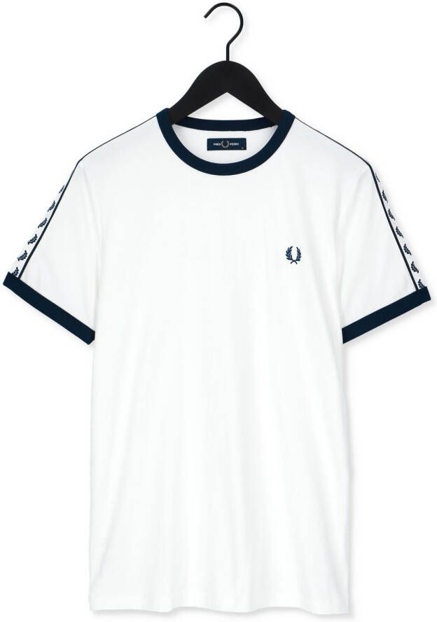 Fred Perry Gebroken Wit T-shirt Taped Ringer T-shirt