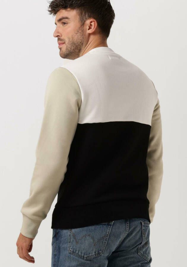 Fred Perry Grijze Sweater Colour Block Sweatshirt