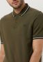 FRED PERRY Heren Polo's & T-shirts Twin Tipped Shirt Groen - Thumbnail 4