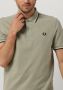FRED PERRY Heren Polo's & T-shirts Twin Tipped Shirt Groen - Thumbnail 5