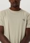 FRED PERRY Heren Polo's & T-shirts Ringer T-shirt Groen - Thumbnail 4