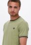 Fred Perry T-shirt TWIN TIPPED met contrastbies sage green - Thumbnail 6