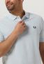 FRED PERRY Heren Polo's & T-shirts Plain Shirt Lichtblauw - Thumbnail 4