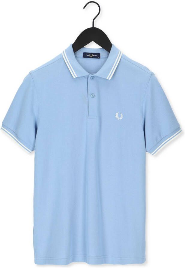 Fred Perry Lichtblauwe Polo Twin Tipped Shirt