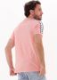 Fred Perry Roze T-shirt Taped Ringer T-shirt - Thumbnail 4