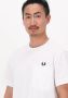 Fred Perry Witte T-shirt Pocket Detail Pique Shirt - Thumbnail 6