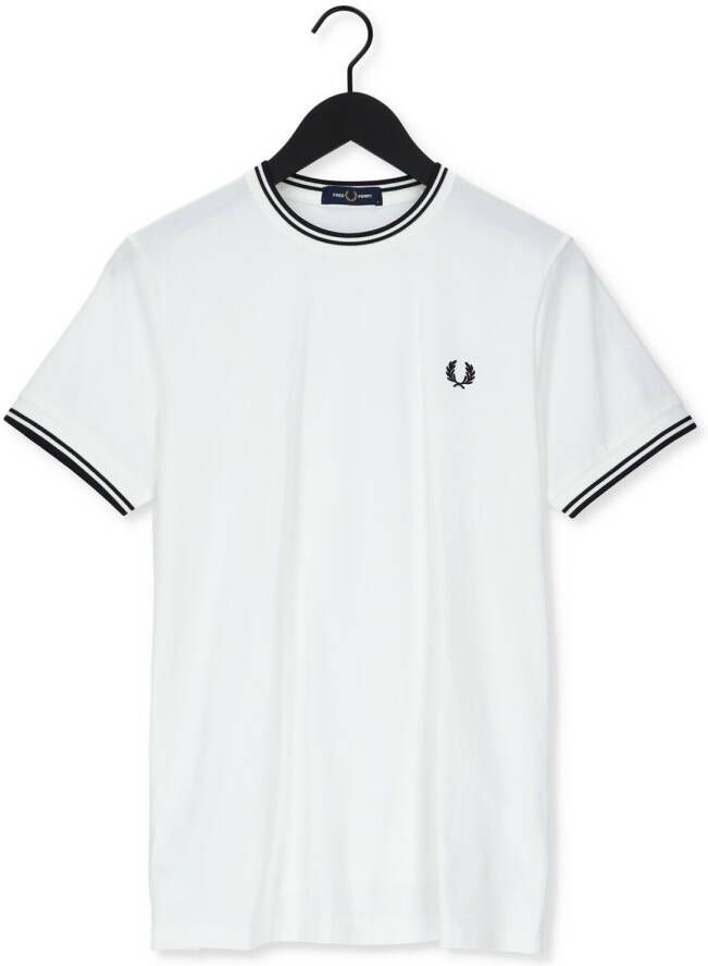 FRED PERRY Heren Polo's & T-shirts Twin Tipped T-shirt Wit