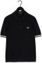 Fred Perry Zwarte Polo Tipping Texture Knitted Shirt - Thumbnail 2