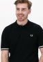 Fred Perry Zwarte Polo Tipping Texture Knitted Shirt - Thumbnail 4