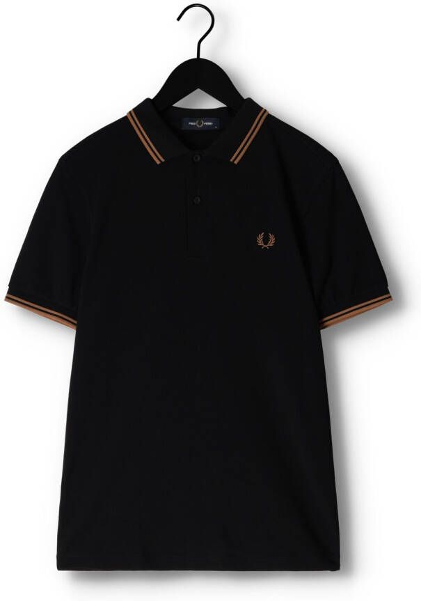 Fred Perry Zwarte Polo Twin Tipped Shirt