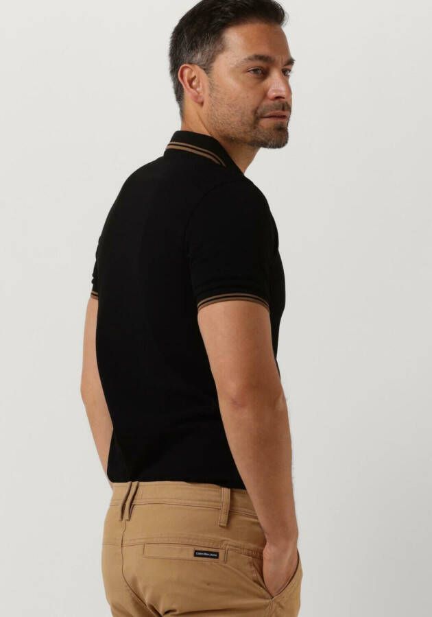 Fred Perry Zwarte Polo Twin Tipped Shirt
