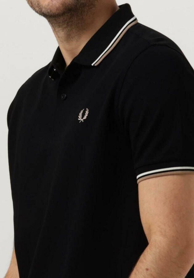Fred Perry Zwarte Polo Twin Tipped Shirt
