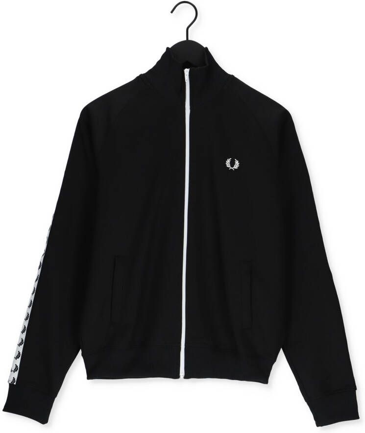 Fred Perry Zwarte Vest Taped Track Jacket