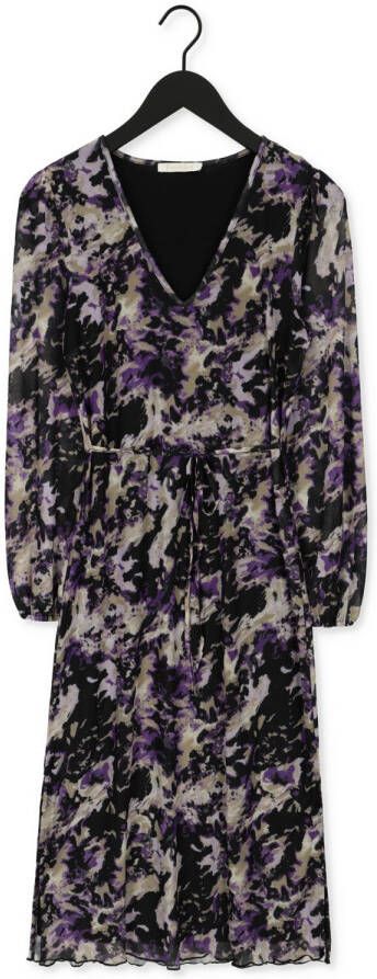 Freebird Paarse Midi Jurk Malia Ls Dress