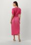 Freebird plissé jurk Gayla met ceintuur roze - Thumbnail 5