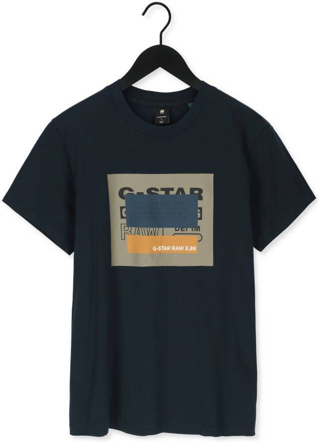 G-Star Raw Blauwe T-shirt Cvrd Originals R T
