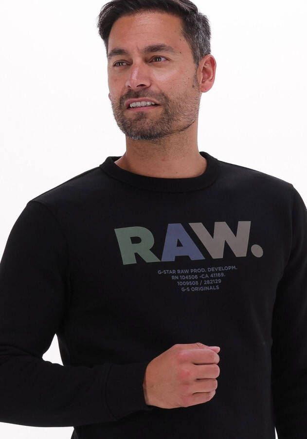 G-Star Raw Zwarte Sweater Multi Colored Rad. R Sw