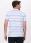 GENTI Heren Polo's & T-shirts J5029-1222 Blauw wit Gestreept - Thumbnail 3