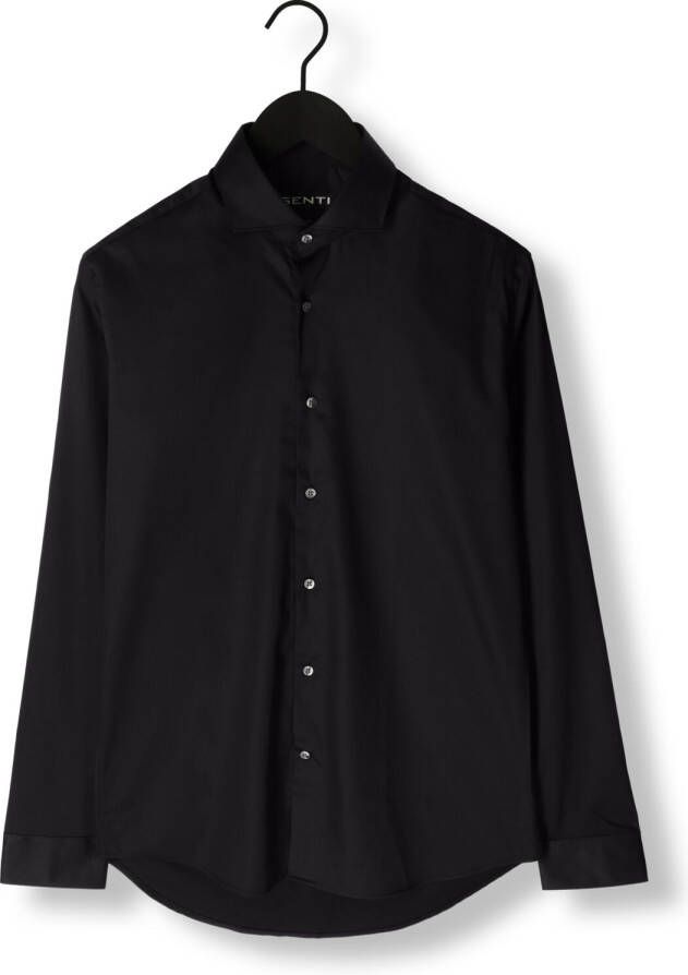GENTI Heren Overhemden S0009-1109 Zwart