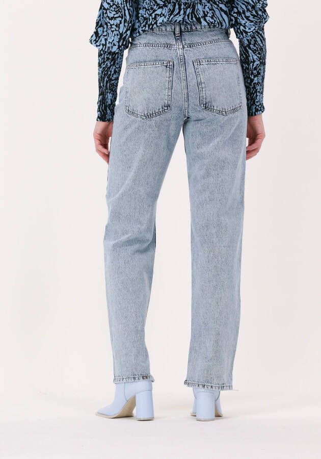 GESTUZ Dames Jeans Tanergz Hw 90's Straight Slit Jeans Blauw