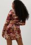 GUESS Dames Jurken Ls Alya Printed Dress Bruin - Thumbnail 3