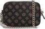 Guess Bruine Polyethyleen Schoudertas met Ketting Black Dames - Thumbnail 4